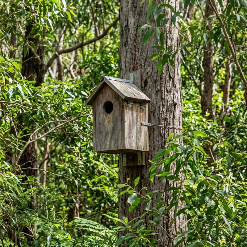 Animal nesting box installed as a humane alternative to a Seaholme roof cavity